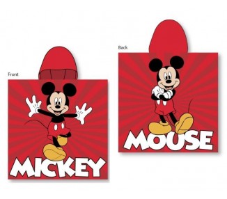 Poncho Toalla Mickey Disney Microfibra 10 Unidades