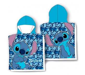 Poncho Toalla Stitch Disney Microfibra 10 Unidades