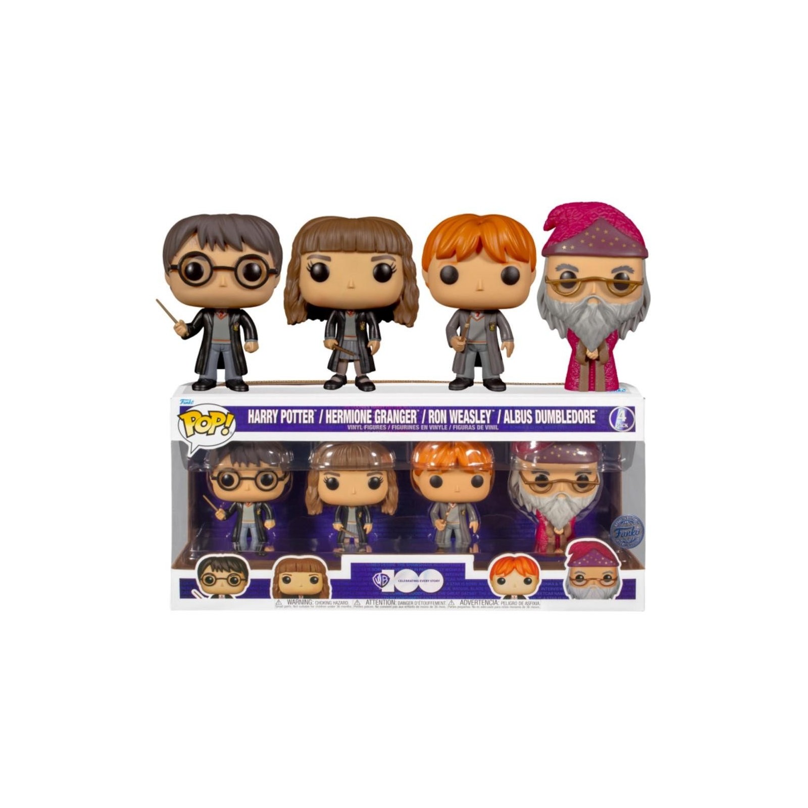 Funko Pop Harry Potter Pack 4 Figuras Harry Hermione Dumbled