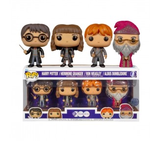 Funko Pop Harry Potter Pack 4 Figuras Harry Hermione Dumbled