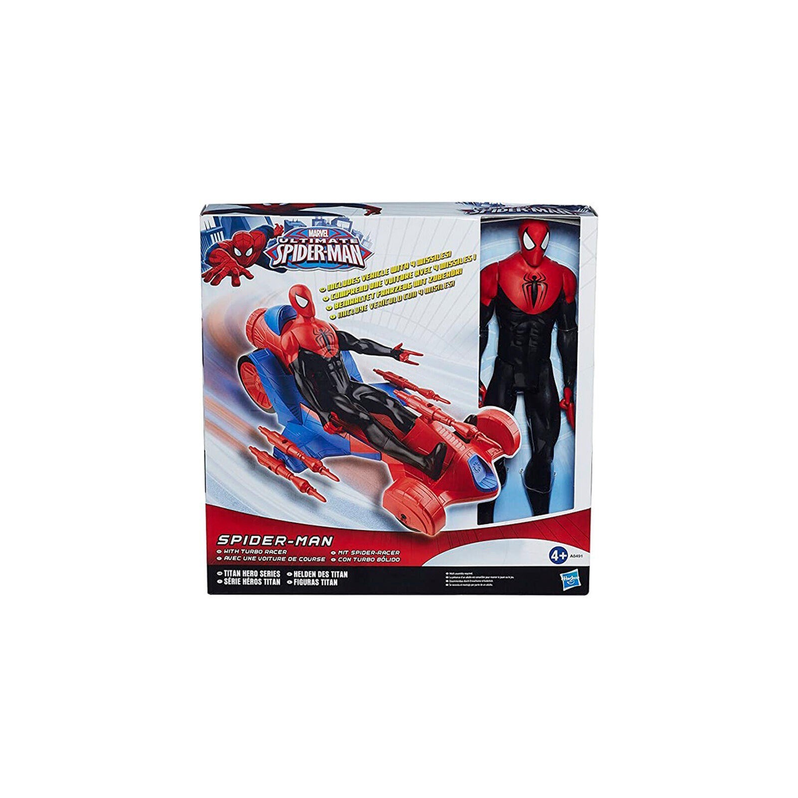 Figura Spiderman + Vehiculo Titan Hero Series Marvel