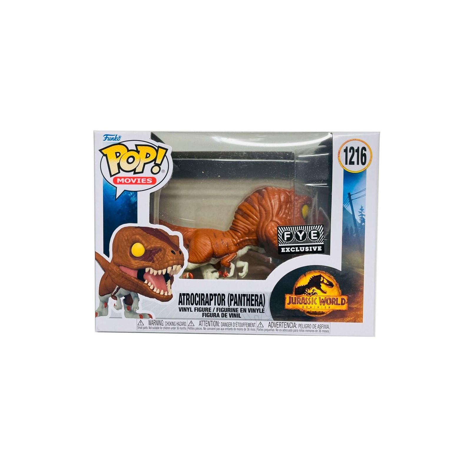 Figura Pop Jurassic World 3 Atrociraptor Panthera Exclusive