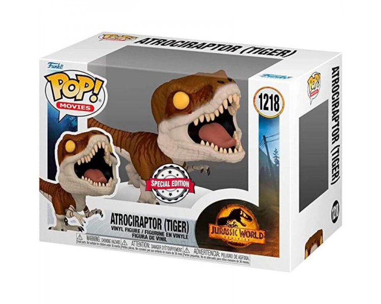 Figura Pop Jurassic World 3 Atrociraptor Tiger Exclusive