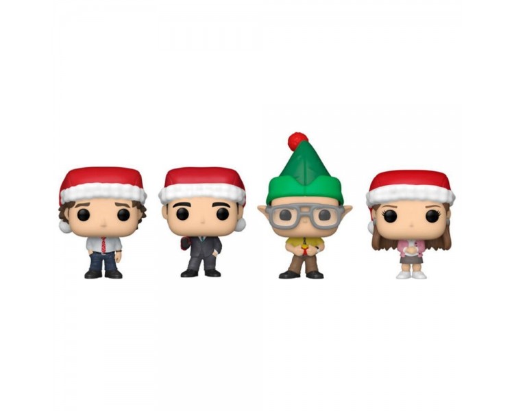 Set 4 Figuras Pocket Pop The Office Tree Holiday