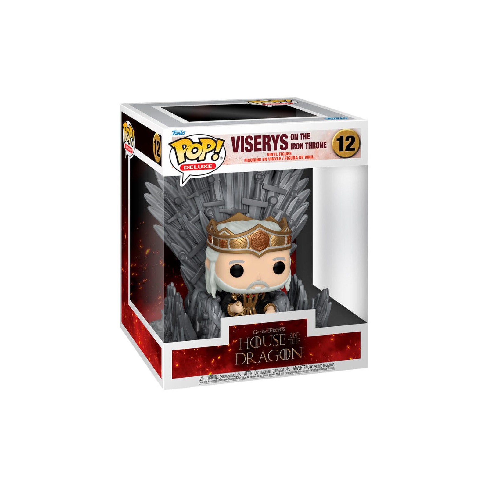 Figura Pop Deluxe House Of The Dragon Viserys On The Iron Th