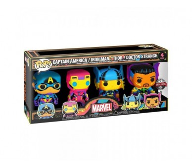 Blister 4 Figuras Pop Marvel Exclusive