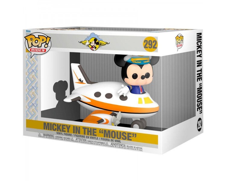 Figura Pop Rider Disney Mickey With Plane