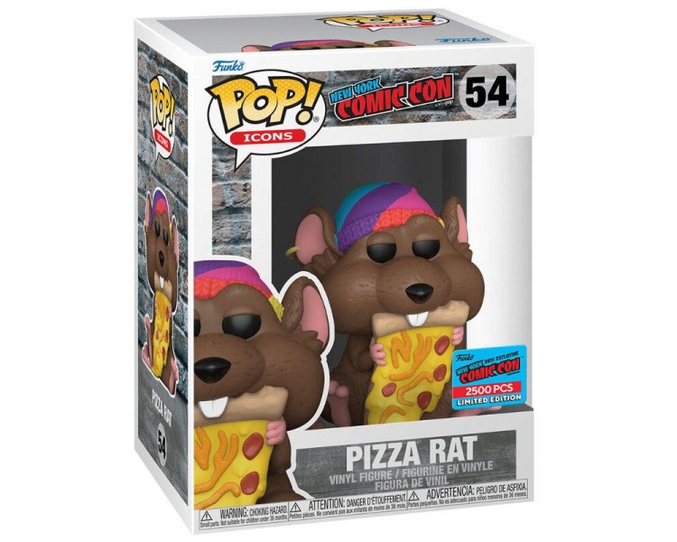 Figura Pop New York Comiccon Pizza Rat Exclusive