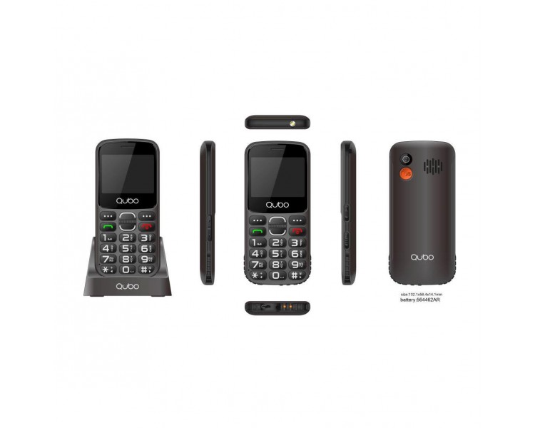 Telefono Qubo X-230 Bkc Negro 2,31 + Base