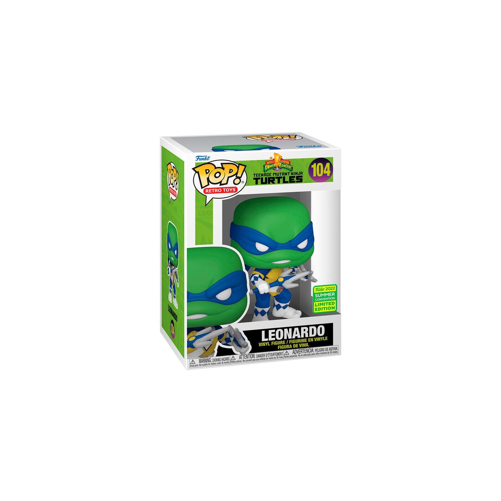 Las Tortugas Ninja X Power Rangers - Pop Leonardo **Edición