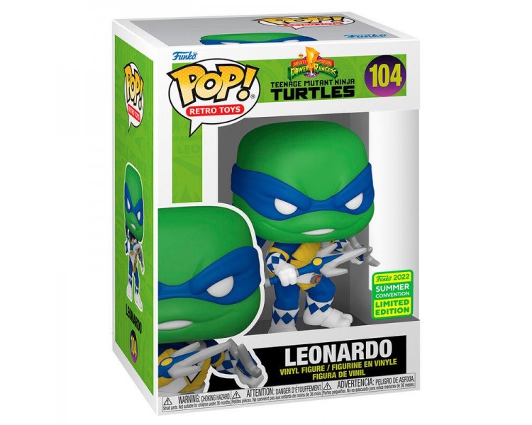 Las Tortugas Ninja X Power Rangers - Pop Leonardo **Edición