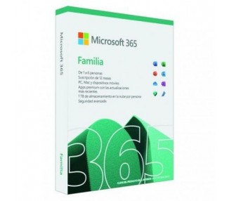 Microsoft Office 365 Familia/ 6 Usuario/ 1 Año/ 5 Dispositiv