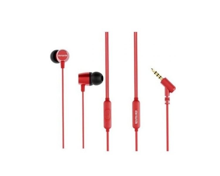 Auriculares Intrauditivos Aiwa Estm-30Rd/ Con Micrófono/ Jac