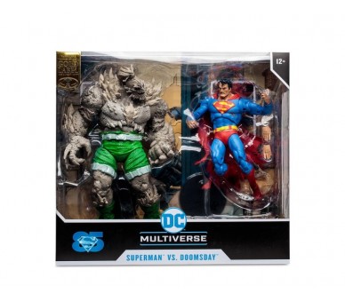 Pack 2 Figuras Mcfarlane Toys Dc Multiverse Superman Vs. Doo