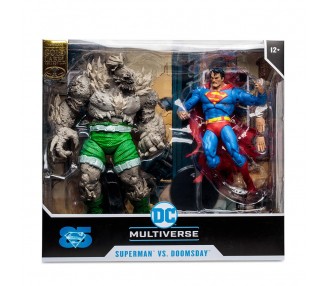 Pack 2 Figuras Mcfarlane Toys Dc Multiverse Superman Vs. Doo