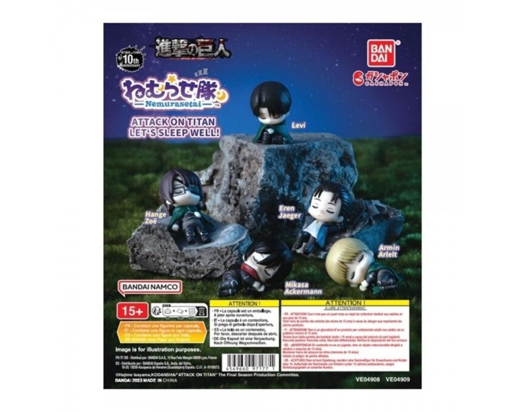 Set Gashapon Lote 30 Articulos Attack On Titans Lets Sleep W