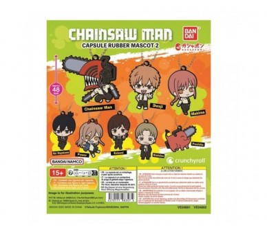 Set Gashapon Lote 40 Articulos Chainsaw Man Rubber Mascot 2
