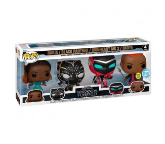 Blister 4 Figuras Pop Marvel Black Panther Wakanda Forever E