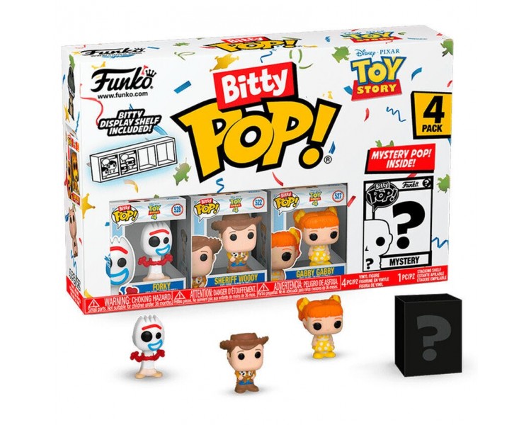 Blister 4 Figuras Bitty Pop Disney Toy Story Forky