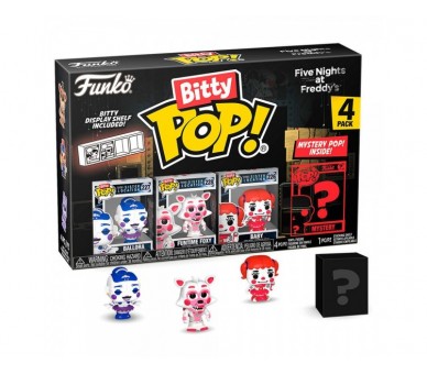 Blister 4 Figuras Bitty Pop Five Nights At Freddys Ballora