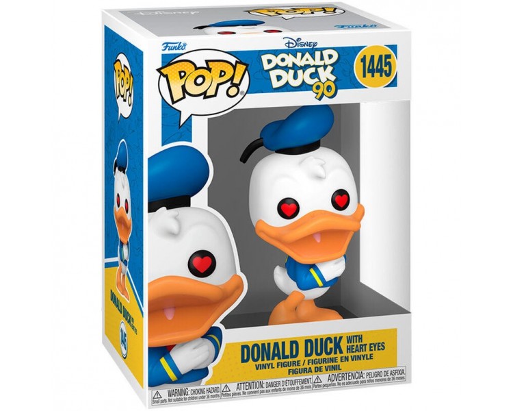 Figura Pop Disney 90Th Anniversary Donald Duck With Heart Ey
