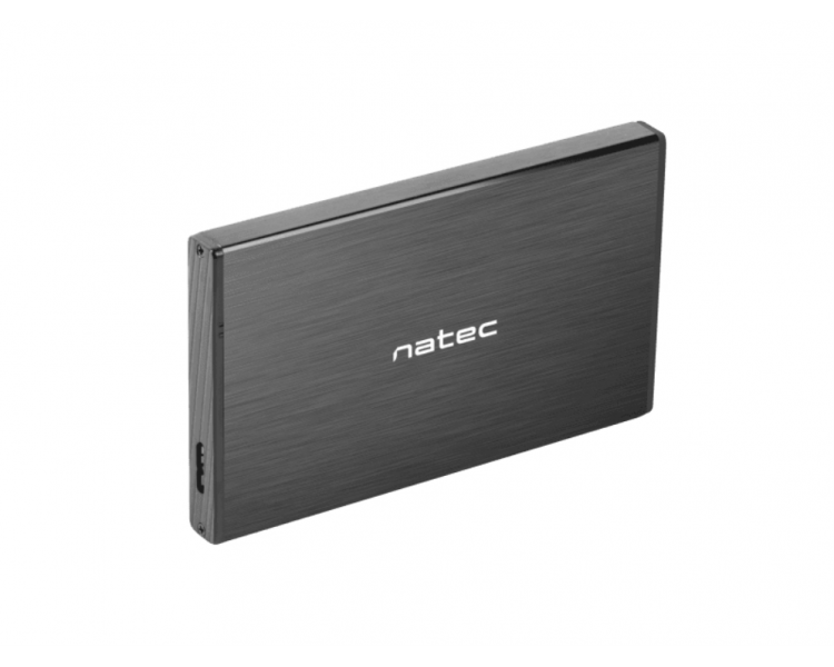 CAJA EXTERNA NATEC RHINO GO DISCO DURO 25 USB 30 SATA NEGRA