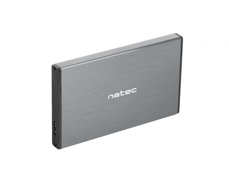 CAJA EXTERNA NATEC RHINO GO DISCO DURO 25 USB 30 SATA GRIS