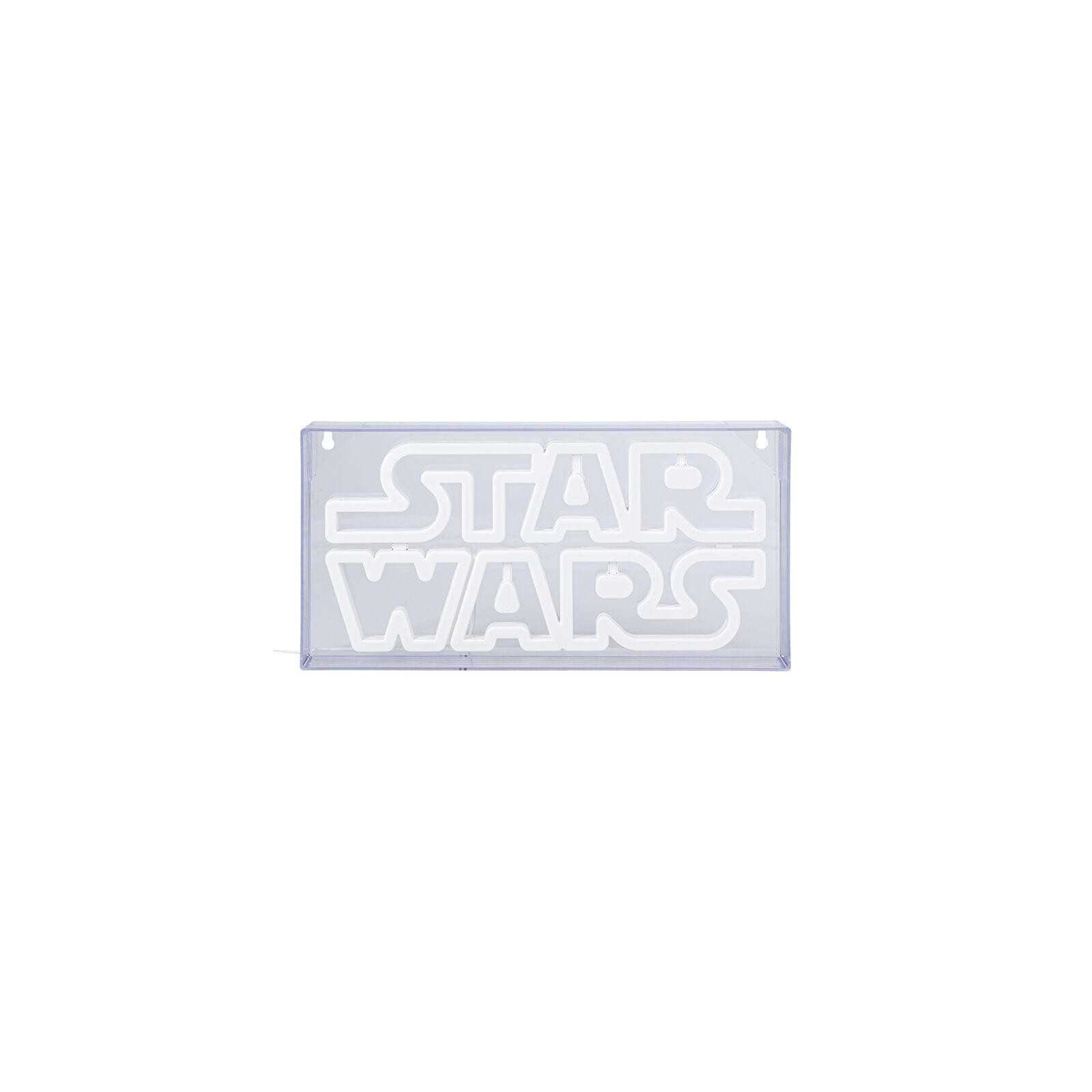 Lámpara Led Estilo Neón Logo Star Wars 15 X 30 Cm