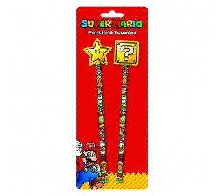 Pack X2 Lápices Con Goma Super Mario (Core)