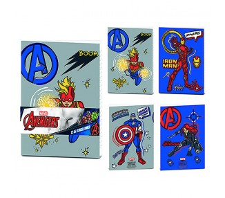 Pack X2 Cuadernos De Ejercicios A5 Avengers (Hero Club) 21 X