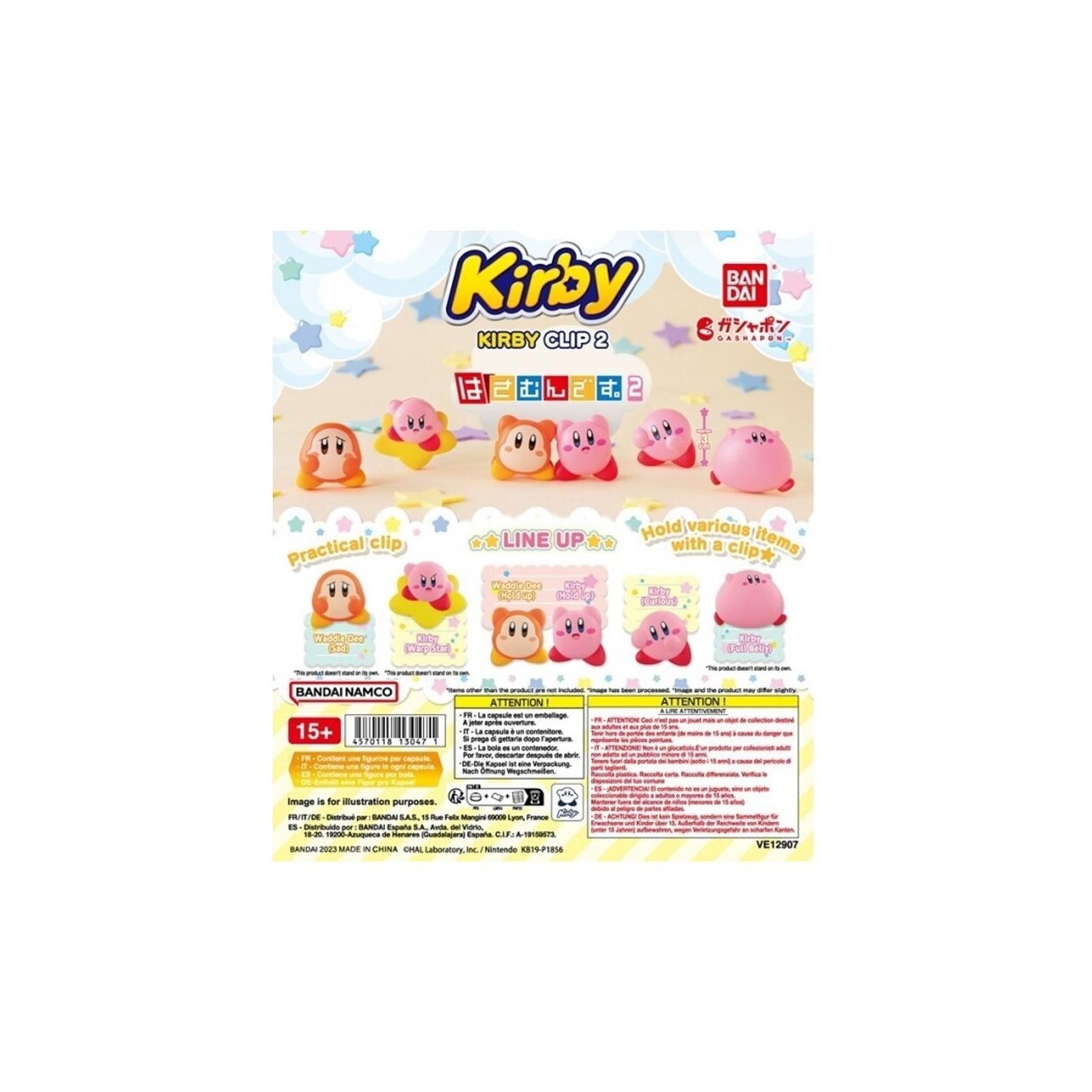 Set Gashapon Lote 40 Articulos Kirby Clip 2