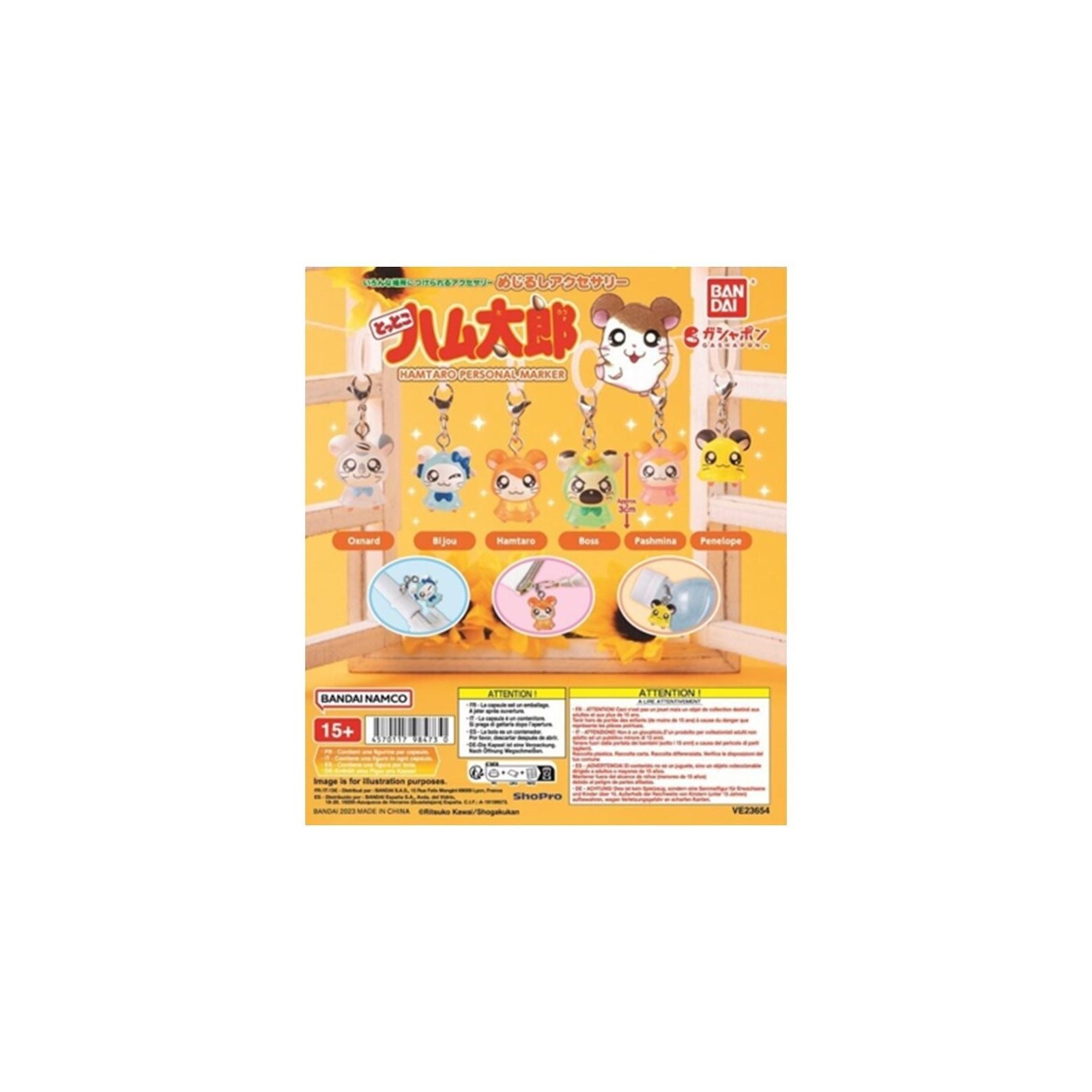 Surtido Gashapon 40 Unidades Hamtaro Personal Marker