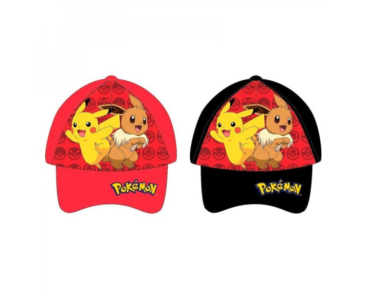 Gorra Pikachu & Eevee Pokemon Surtido 6 Unidades