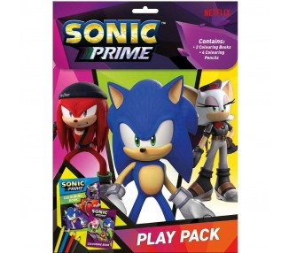 Set Colorear Sonic Prime 24 Unidades