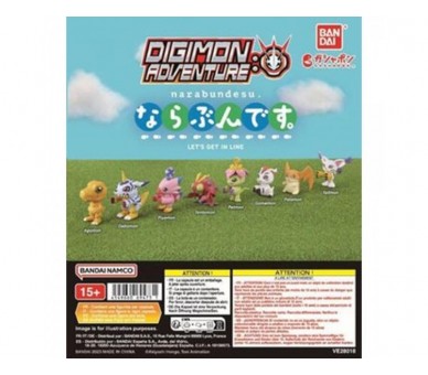 Surtido Bandai Gashapon Digimon Let'S Get In Line 40 Articul