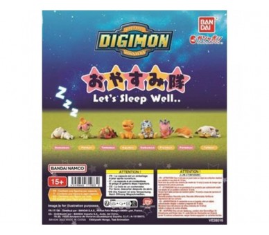 Surtido Bandai Gashapon Digimon Let S Sleep Well 40 Articulo