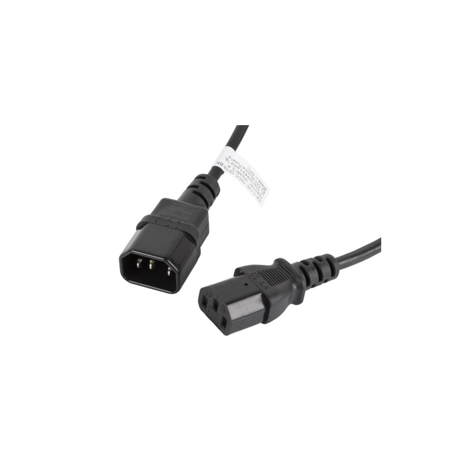 CABLE ALARGADOR LANBERG ALIMENTACION CPU IEC320 C13 H IEC320 C14 M 18M