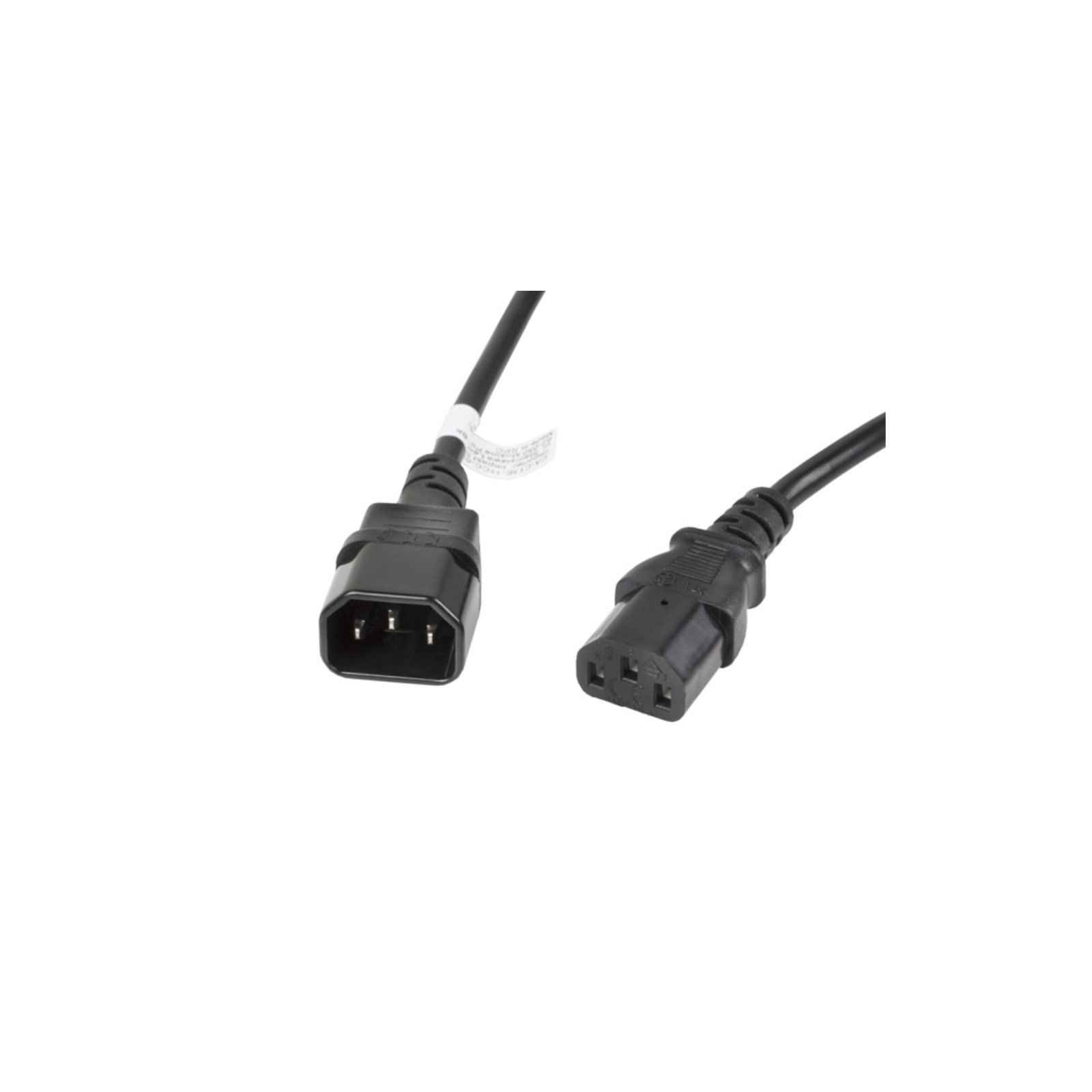 CABLE ALARGADOR LANBERG ALIMENTACION CPU IEC320 C13 H IEC320 C14 M VDE 3M