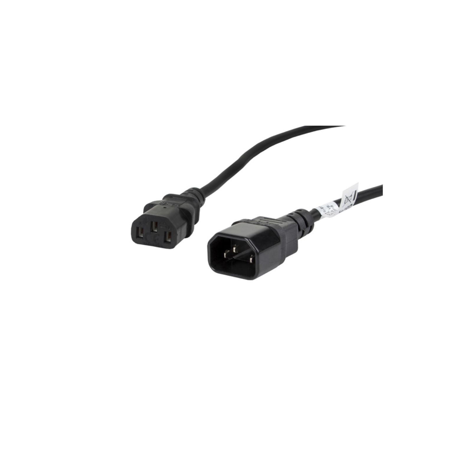 CABLE ALARGADOR LANBERG ALIMENTACION CPU IEC320 C13 H IEC320 C14 M VDE 18M