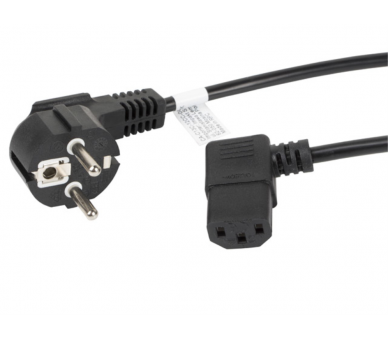 CABLE DE ALIMENTACION LANBERG SCHUKO CEE 7 7 A IEC320 C13 ACODADO 18M