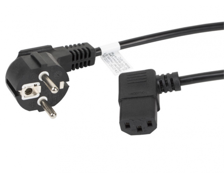 CABLE DE ALIMENTACION LANBERG SCHUKO CEE 7 7 A IEC320 C13 ACODADO 18M