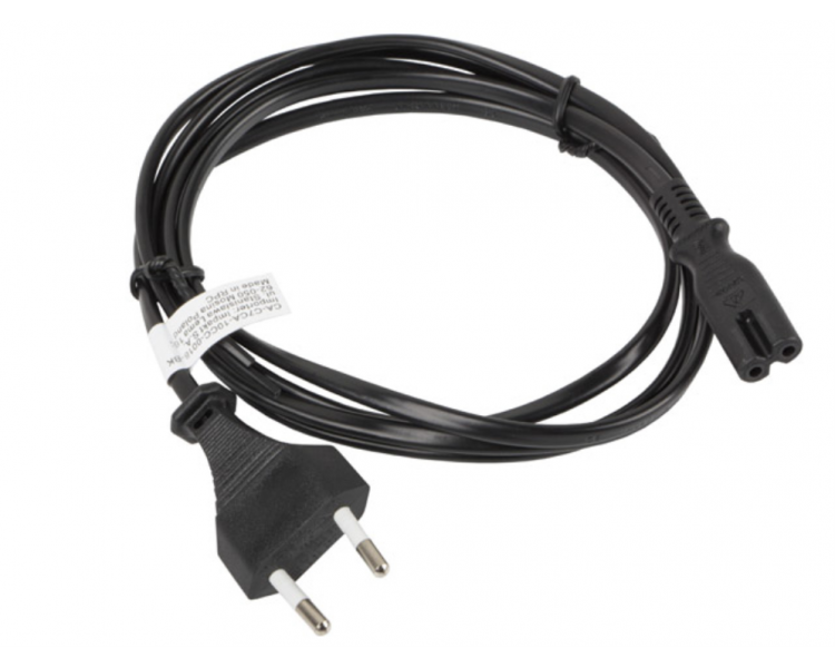 CABLE LANBERG DE ALIMENTACION OCHO CEE 7 16 A IEC320 C7 EURO RADIO NEGRO 18 M