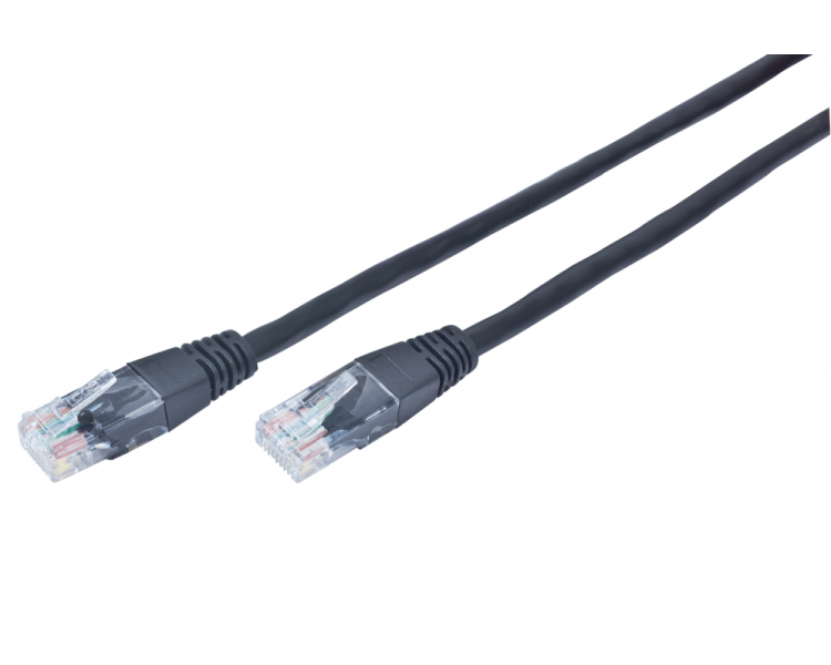 CABLE RED GEMBIRD UTP CAT5E MOLDEADO 025M NEGRO