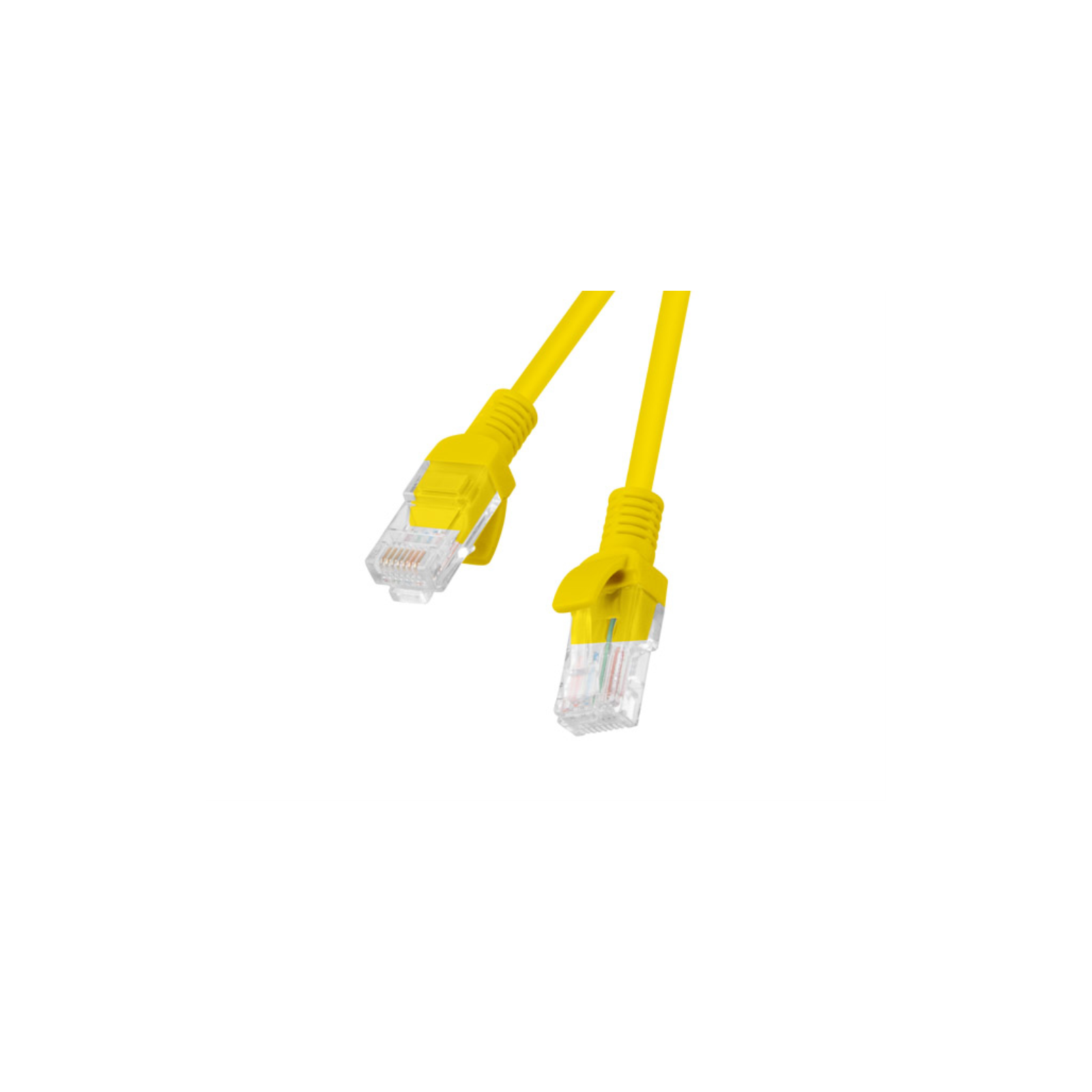 CABLE RED LANBERG LATIGUILLO CAT6 UTP 025M AMARILLO FLUKE PASSED