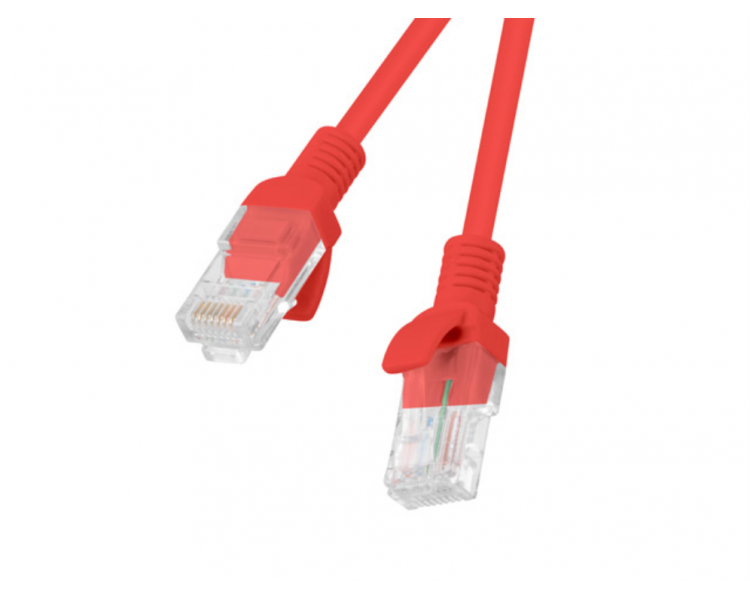 CABLE RED LANBERG LATIGUILLO CAT6 UTP 10M ROJO FLUKE PASSED