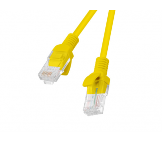 CABLE RED LANBERG LATIGUILLO CAT6 UTP 05M AMARILLO FLUKE PASSED