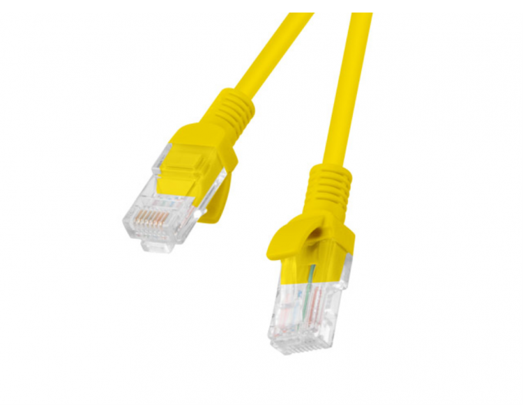 CABLE RED LANBERG LATIGUILLO CAT6 UTP 3M AMARILLO FLUKE PASSED