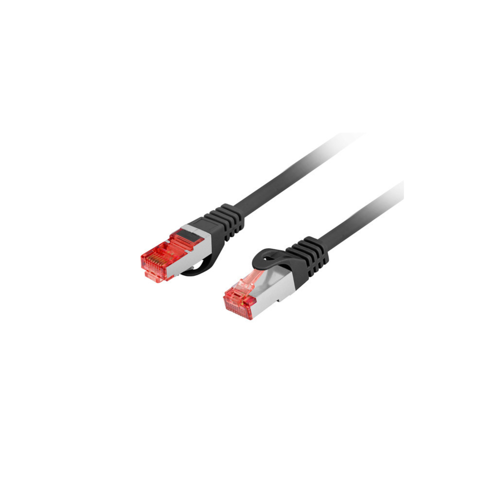 CABLE RED LANBERG LATIGUILLO CAT6 S FTP LSZH CU 025M NEGRO FLUKE PASSED