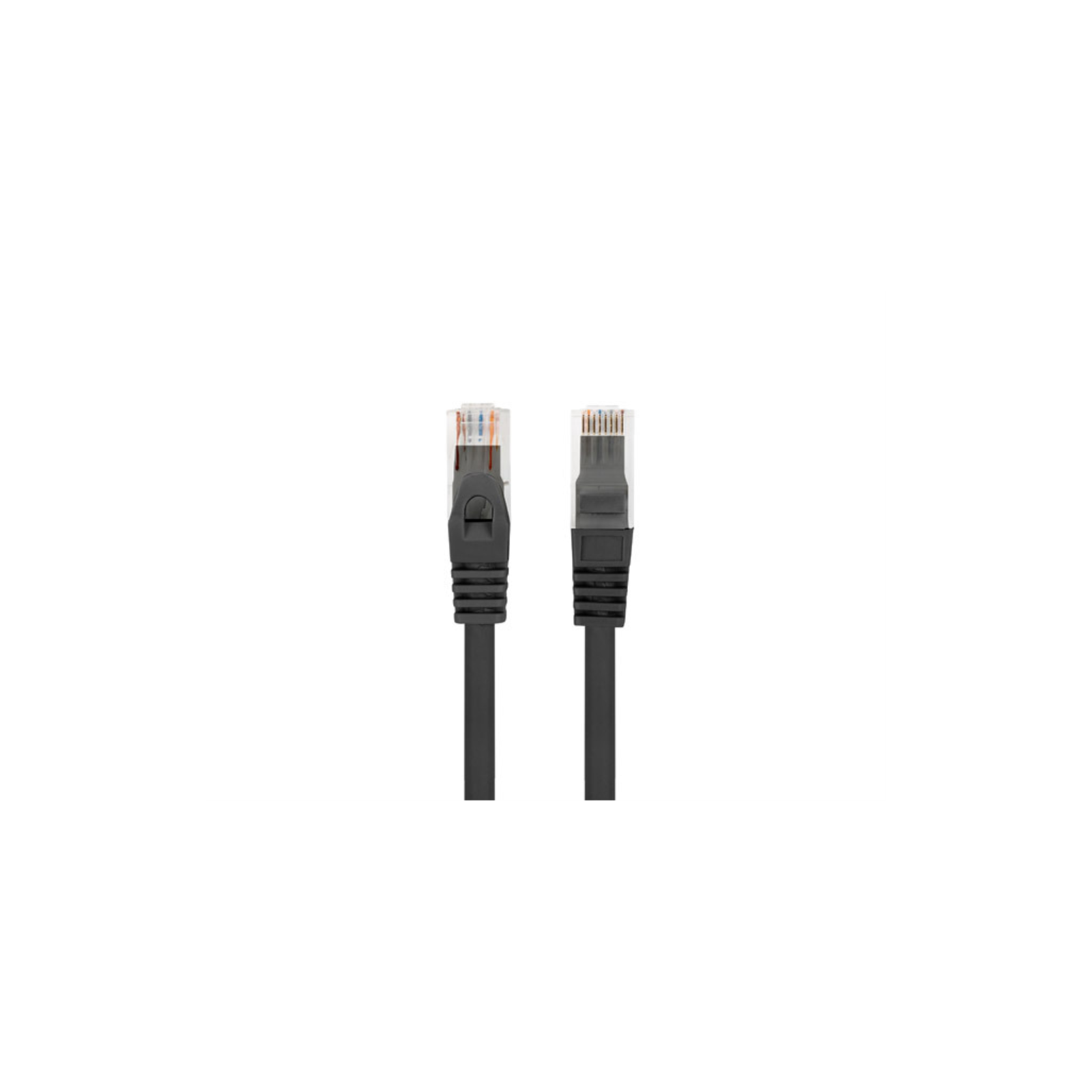 CABLE RED LANBERG LATIGUILLO CAT6 UTP LSZH CU 025M NEGRO FLUKE PASSED