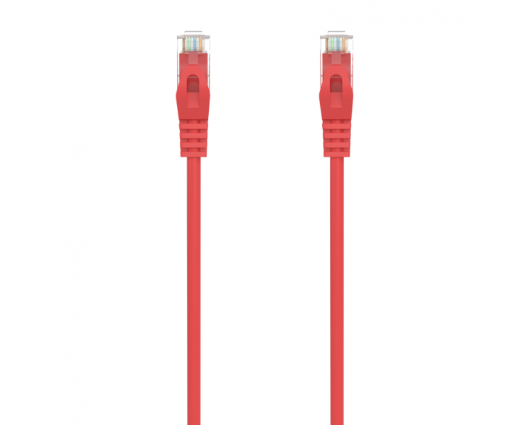 CABLE RED AISENS LATIGUILLO RJ45 LSZH CAT6A UTP AWG24 15M ROJO